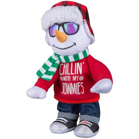 Gemmy Gemmy Multicolored Chillin' With My Snowmies Animated Decor 14.17 in. 117482